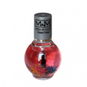 Масло для кутикулы с цветами M-in-M Cuticule Oil Yummu Pink, 11.5 мл
