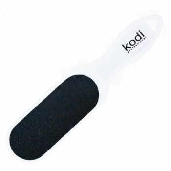 Пилка для педикюра Kodi Professional (пластиковая белая ручка) 120/180