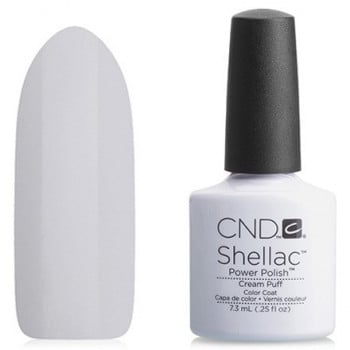 УЦЕНКА Гель-лак CND Shellac Cream Puff (ярко-белый)