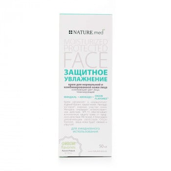 Крем для обличчя NATURE.med для нормальної та комбінованої шкіри відновлюючий, 50мл