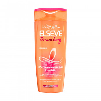 Відновлювальний шампунь L’Oreal Paris Elseve Dream Long для довгого, пошкодженого волосся, з рослинним кератином та рициновою олією, 250 мл
