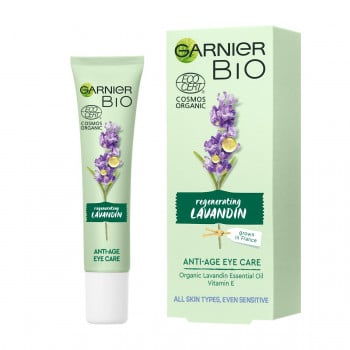 Крем для шкіри навколо очей Garnier Bio Regenerating Lavandin Anti Wrinkle Day Care з екстрактом лаванди, 15 мл
