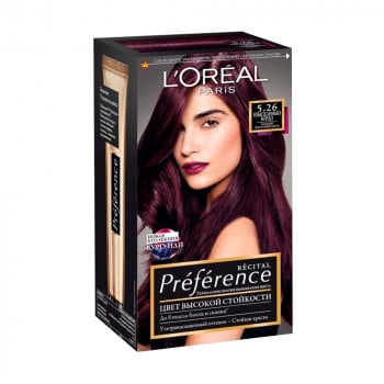 Стійка фарба для волосся L'Oreal Paris Preference 5.26 Вишуканий бордо Холодний фіолетовый каштан, 174 мл