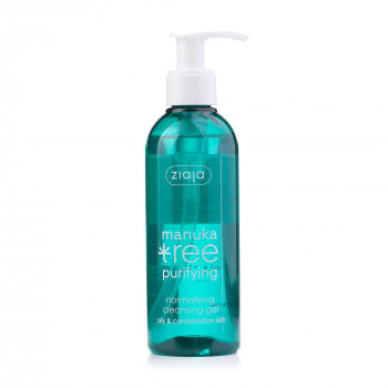 Гель для обличчя Ziaja Manuka Tree Purifying Normalising Cleansing Gel очищувальний Листя мануки, 200 мл