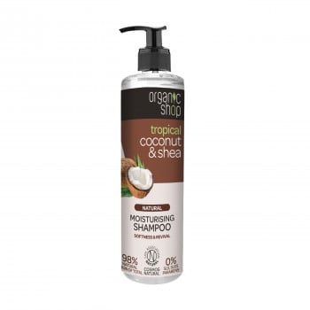 Зволожувальний шампунь для волосся Organic Shop Coconut & Shea Moistusing Shampoo, 280 мл