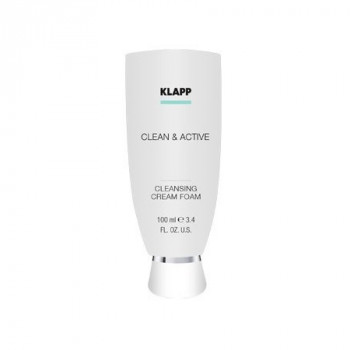 Klapp clean & active cleansing cream foam базовая очищающая крем-пенка, 100 мл