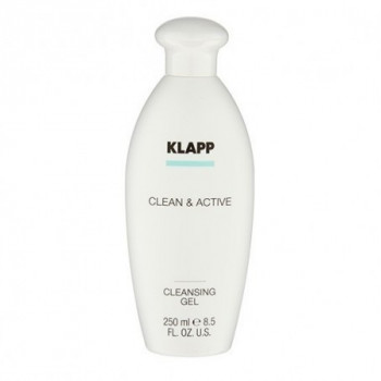 Klapp clean & active cleansing gel - очищающий гель для жирной и комбинированной кожи, 250 мл