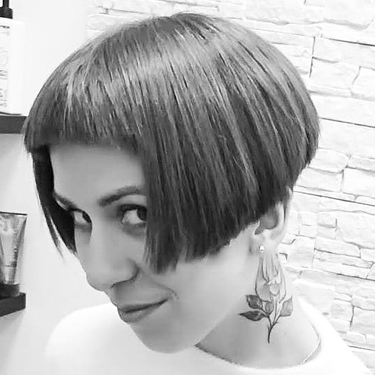 Стрижка боб-каре з чолкою, фото - Перукар Катерина Руденко