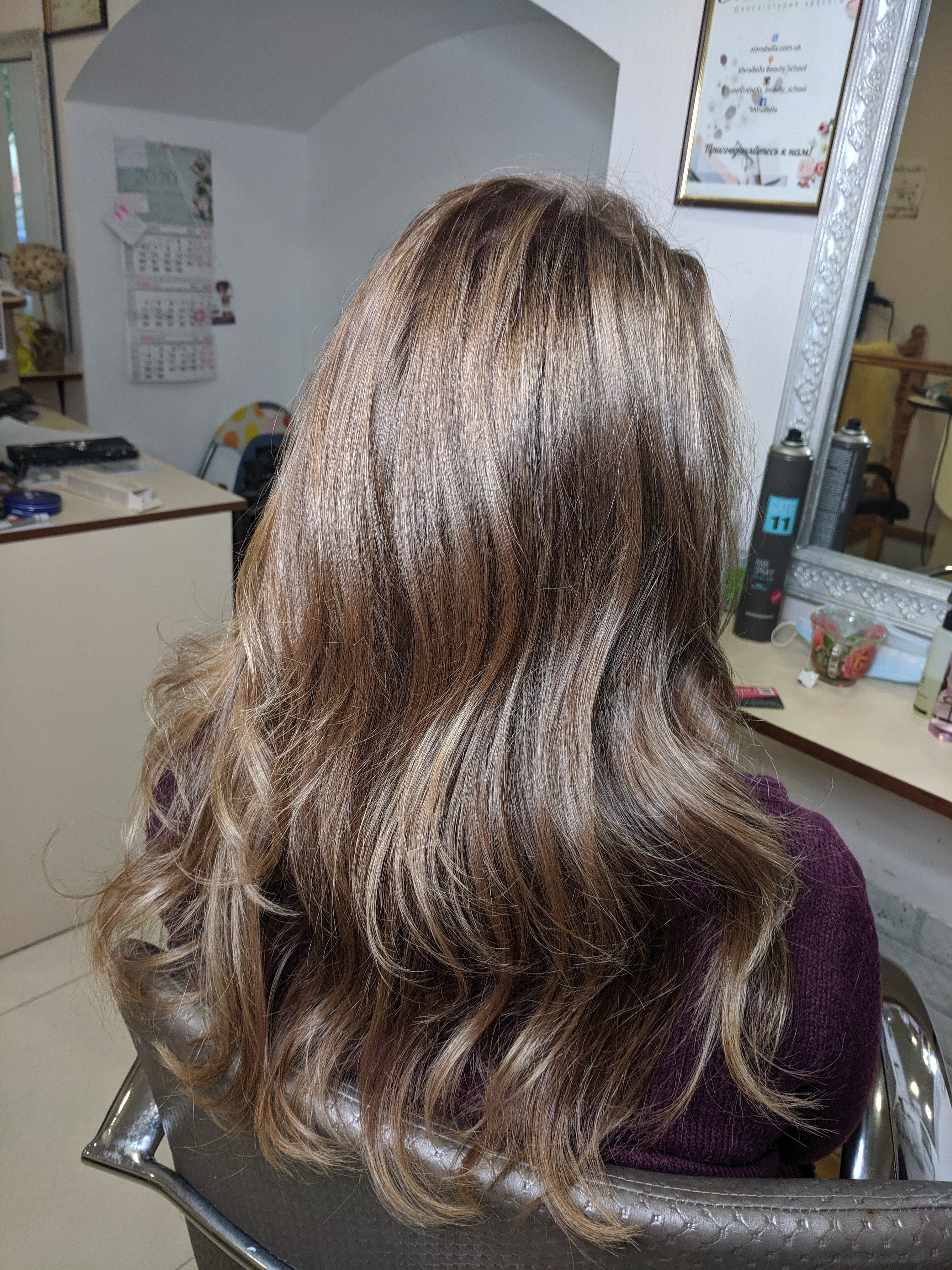 Складне фарбування рельєфне бразильський блонд, фото - Перукар Виктория Шевченко