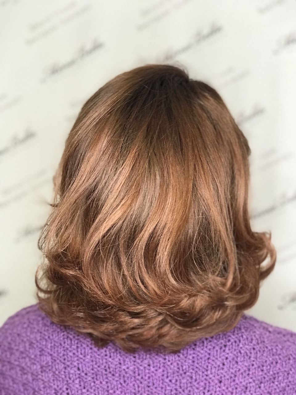 Полуничний блонд медовий контуринг, фото - Перукар Виктория Шевченко