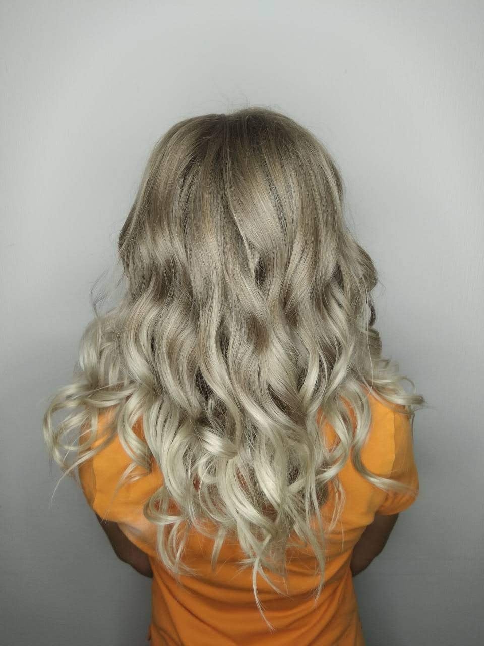 Складне фарбування блонд платиновий, фото - Перукар Виктория Шевченко