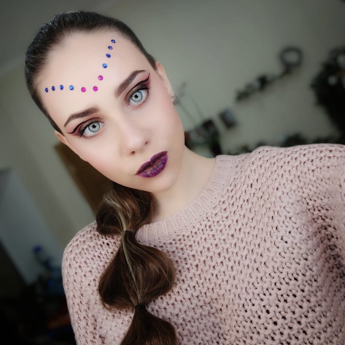 Макияж на Хэллоуин необычный вампира, фото - Визажист Оксана Пырнэу