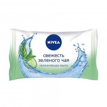 Зволожувальне мило тверде Nivea Свіжість зеленого чаю, 90 г