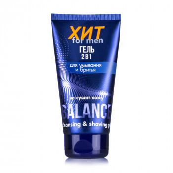 Гель для вмивання та гоління Aromat ХИТ for men Balance 2 в 1, не сушить шкіру, 150 мл