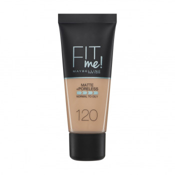 Матувальний тональний крем для обличчя Maybelline New York Fit Me! Matte + Poreless Foundation 120 Classic Ivory, 30 мл