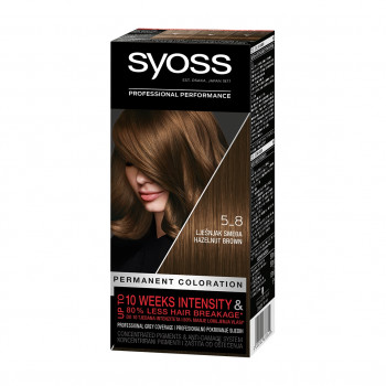 Стійка крем-фарба для волосся Syoss 5_8 Горіховий світло-каштановий, 115 мл