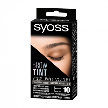 Стійка фарба для брів Syoss Brow Tint, 3-1 Графітовий чорний, 17 мл