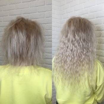 Корекція нарощенного волосся