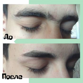 Мужская коррекция бровей