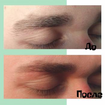 Мужская коррекция бровей