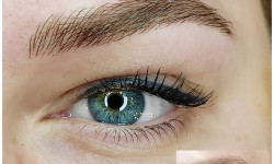 Микроблейдинг бровей (волосковые брови, волоски+пудра) Майстер татуажу Оксана Київ