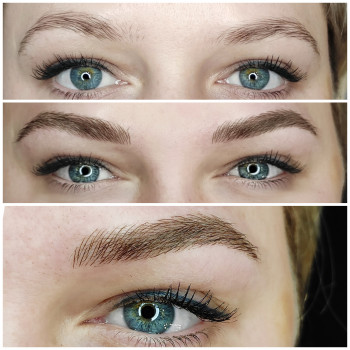 Микроблейдинг бровей (волосковые брови, волоски+пудра)
                    Майстер перманентного макіяжу Оксана Київ
