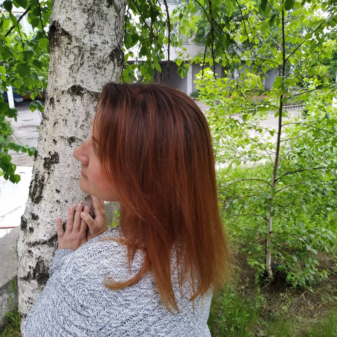 Складне фарбування балаяж розтяжка кольору, фото - Перукар Алена Скорина