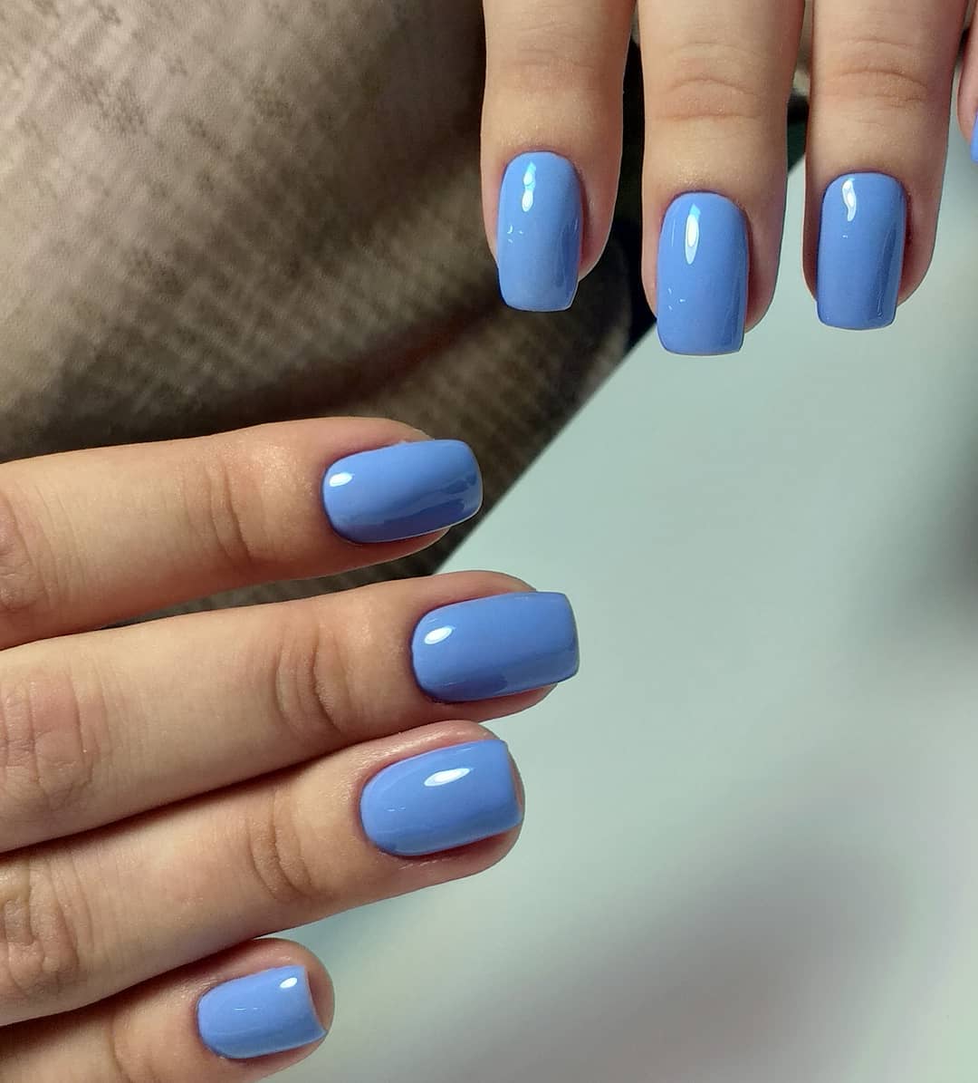Манікюр на короткі нігті квадратні світлий, фото - Майстер манікюру Юлия Костенко