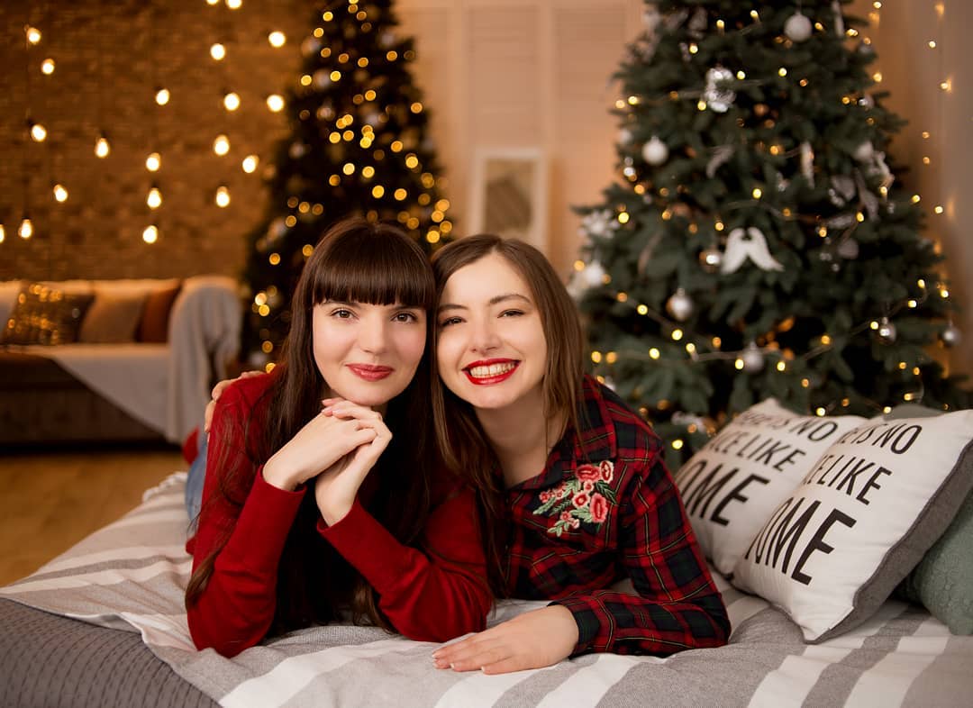 Новорічна фотосесія пари вдома, фото - Сімейний фотограф Инна Приходько