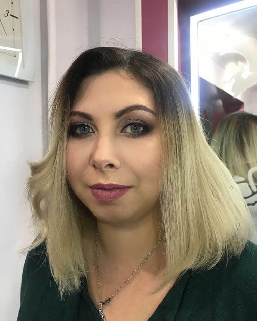 Вечірній макіяж для голубих очей, фото -  Євгенія
