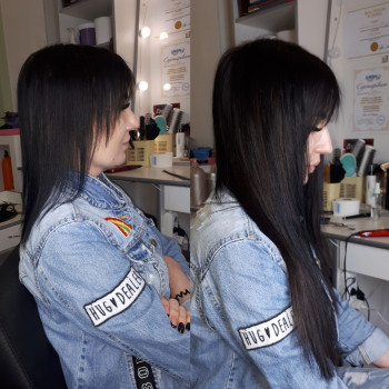 Капсульне нарощування волосся, итальянское наращивание
                    Перукар Юлия Кривий Ріг