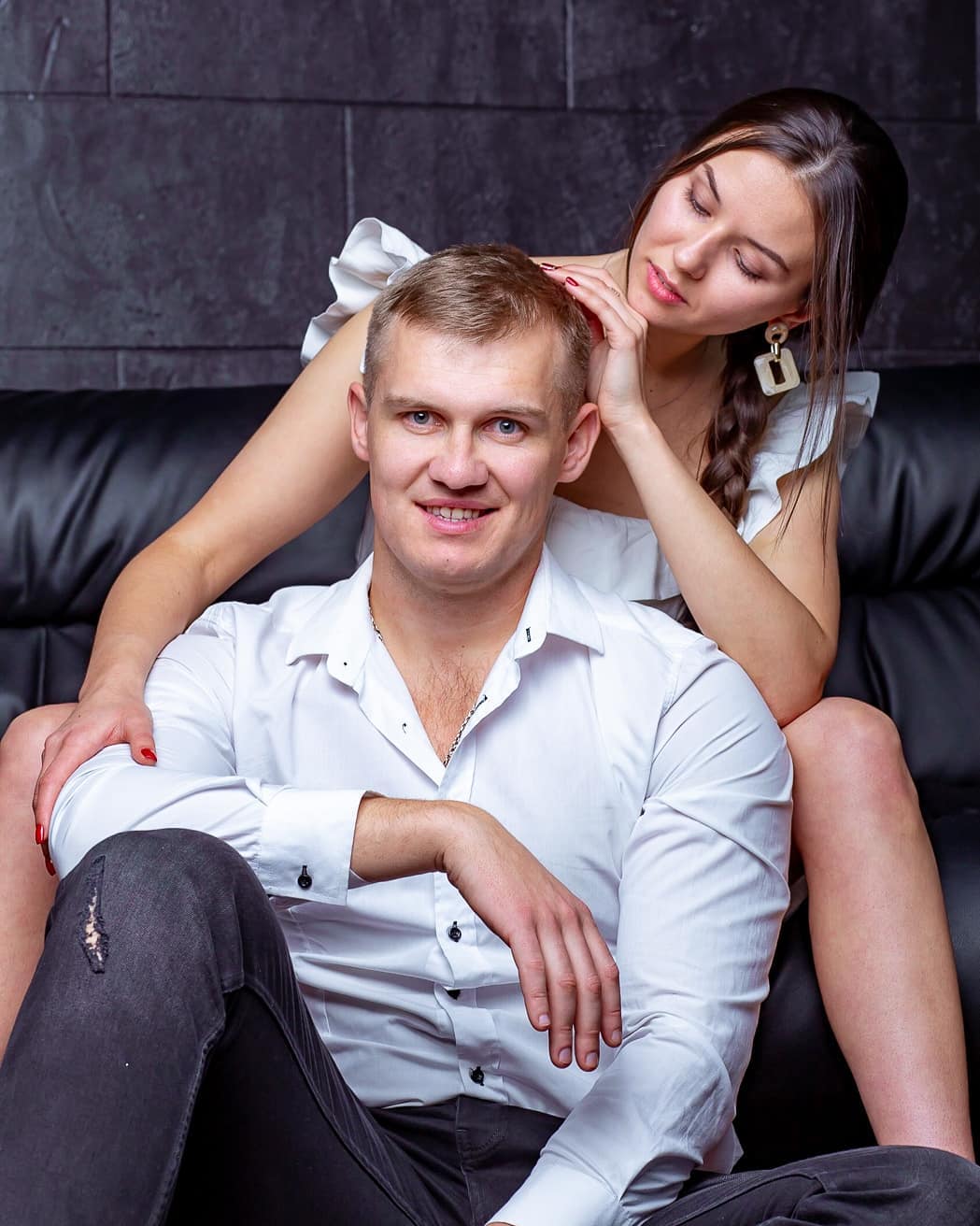 Фотосесія у студії пари стильна, фото - Фотограф Андрій Клим'юк