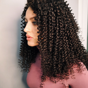 Афро локоны на длину 1м волос.