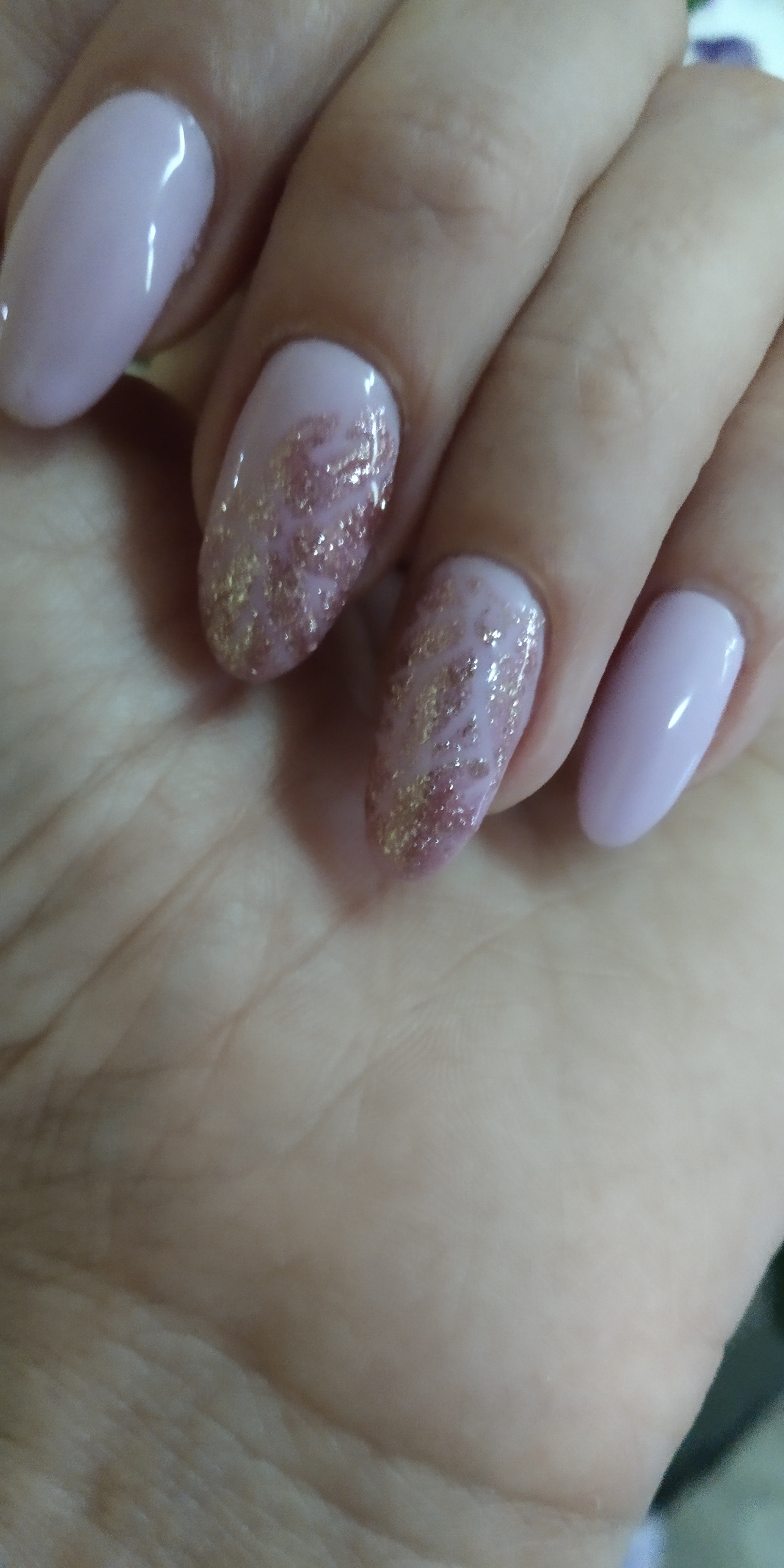 Светлый маникюр блестящий, фото - Мастер маникюра Ирина Ткач