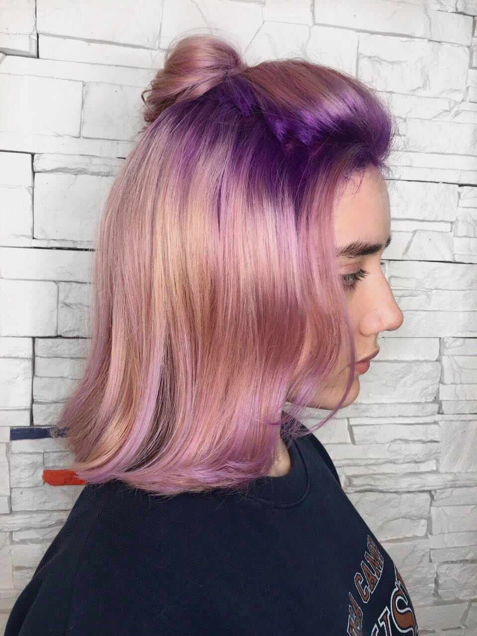 Скрытое окрашивание сплит блонд, фото - Салон красоты Fargo