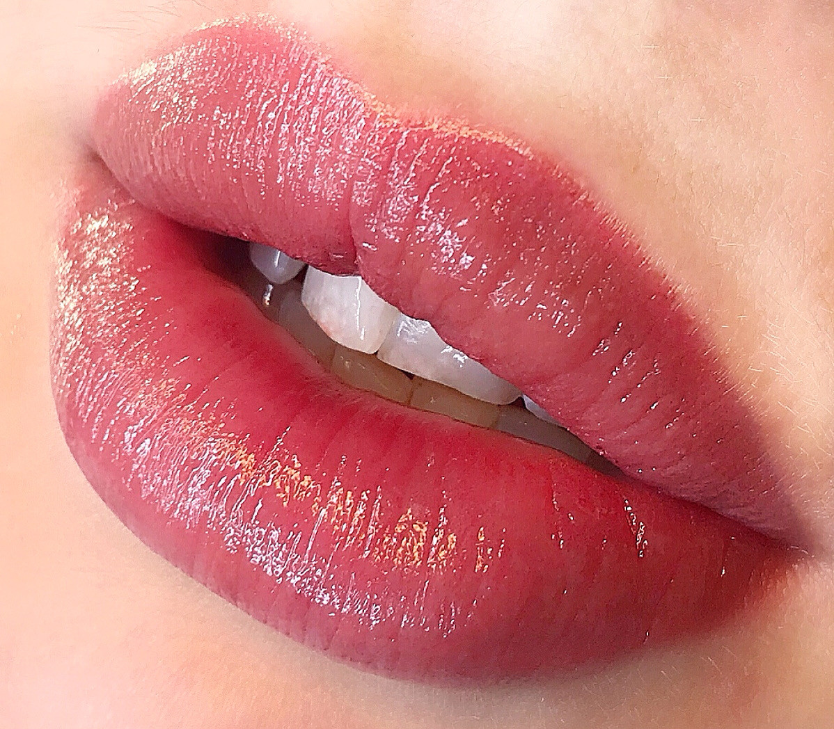 Акварельный татуаж губ перманент, фото - Бровист Катерина Мотрич