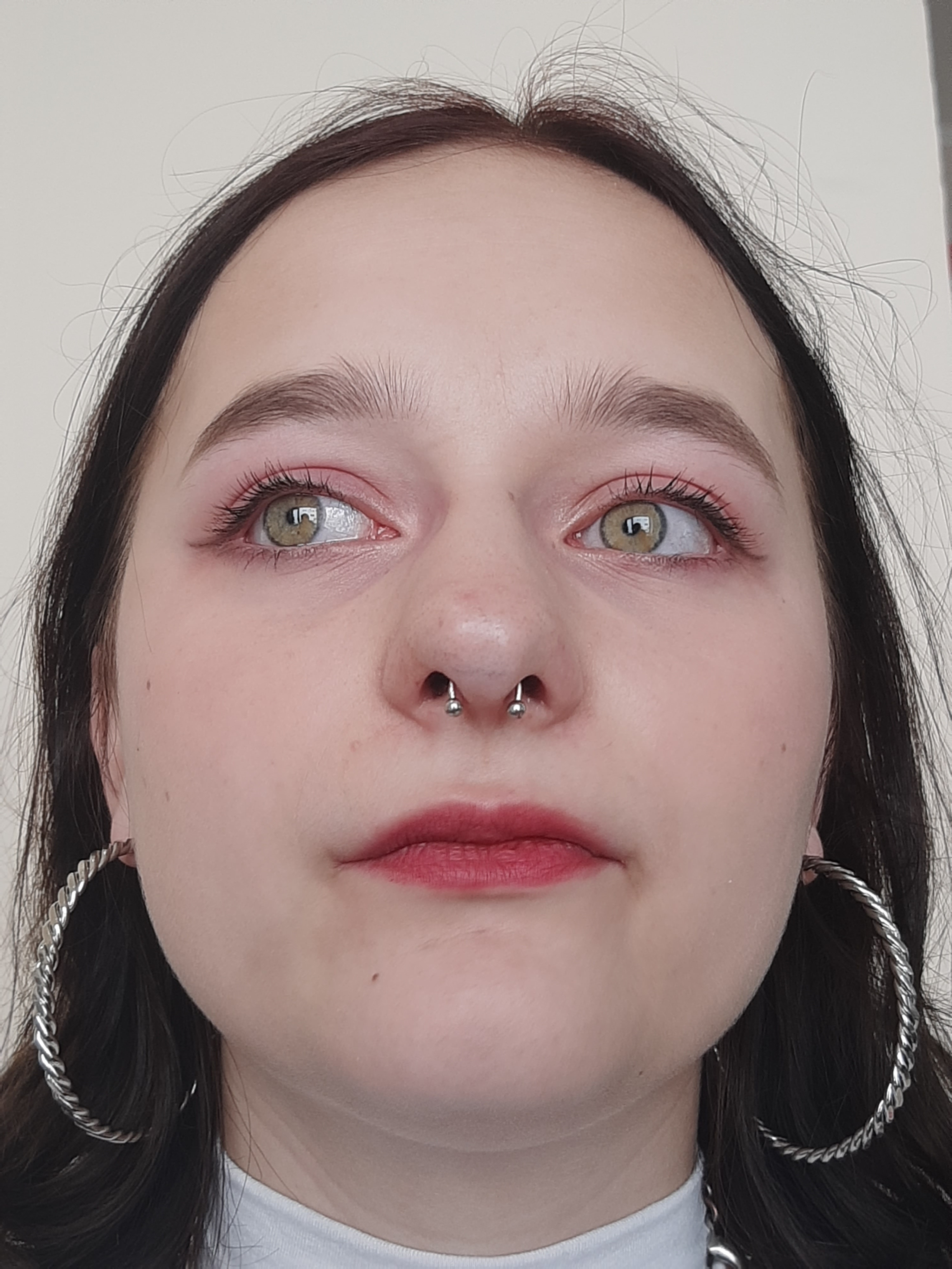 Пирсинг септум носа, фото - Тату мастер Ирина Лановая