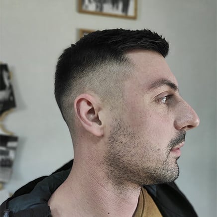 Мужская стрижка полубокс короткая, фото - Барбершоп Al Capone Barbershop