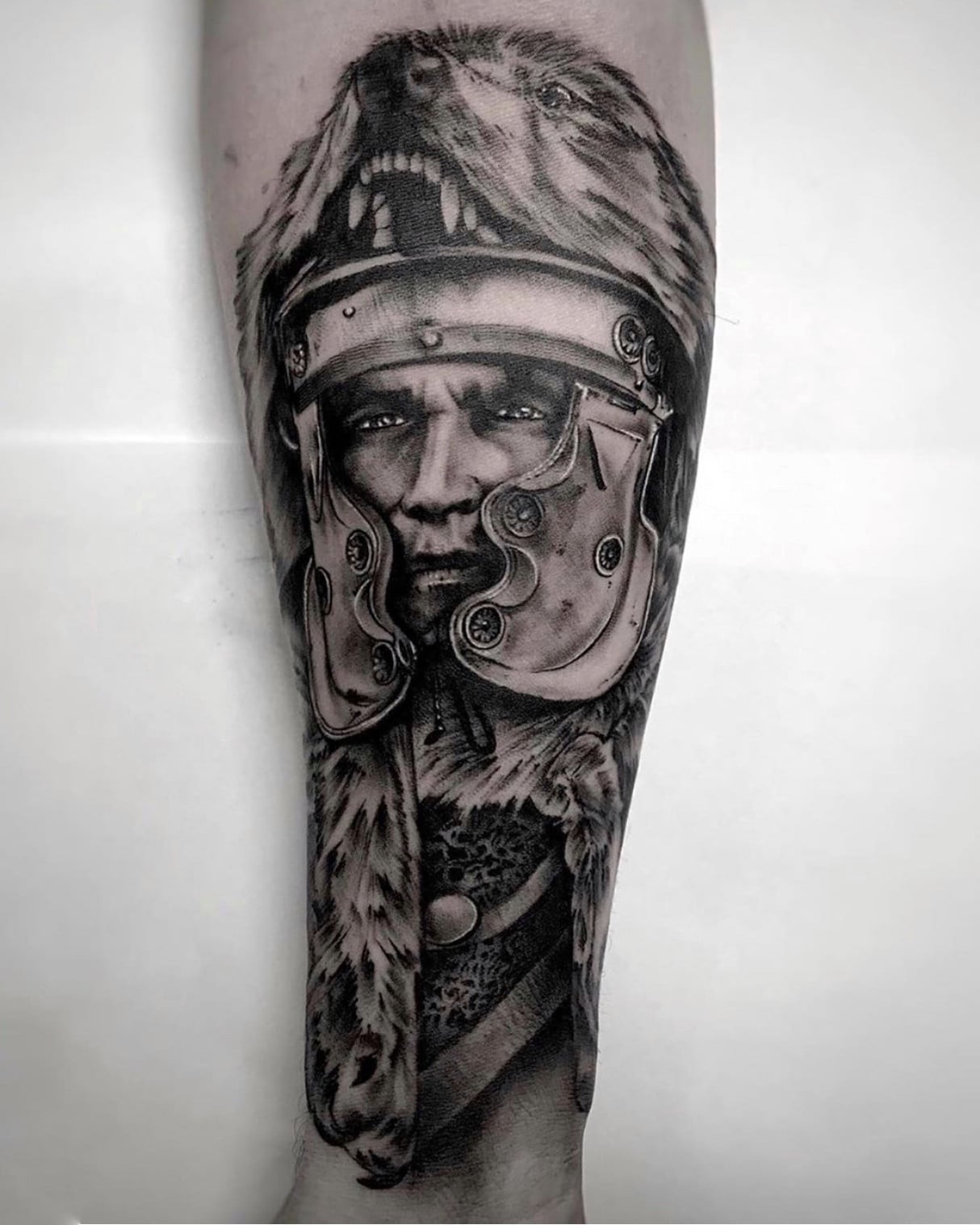 Воин, фото - Тату салон Black Ink Tattoo Studio