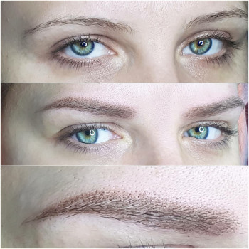 Перманентный макияж бровей (Пудровые брови, теневые, пудра+волосок)
                    Майстер перманентного макіяжу Оксана Київ