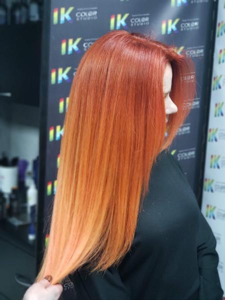 Стрижка на длинные волосы укладка волос омбре, фото - Студия красоты COLOR STUDIO IK