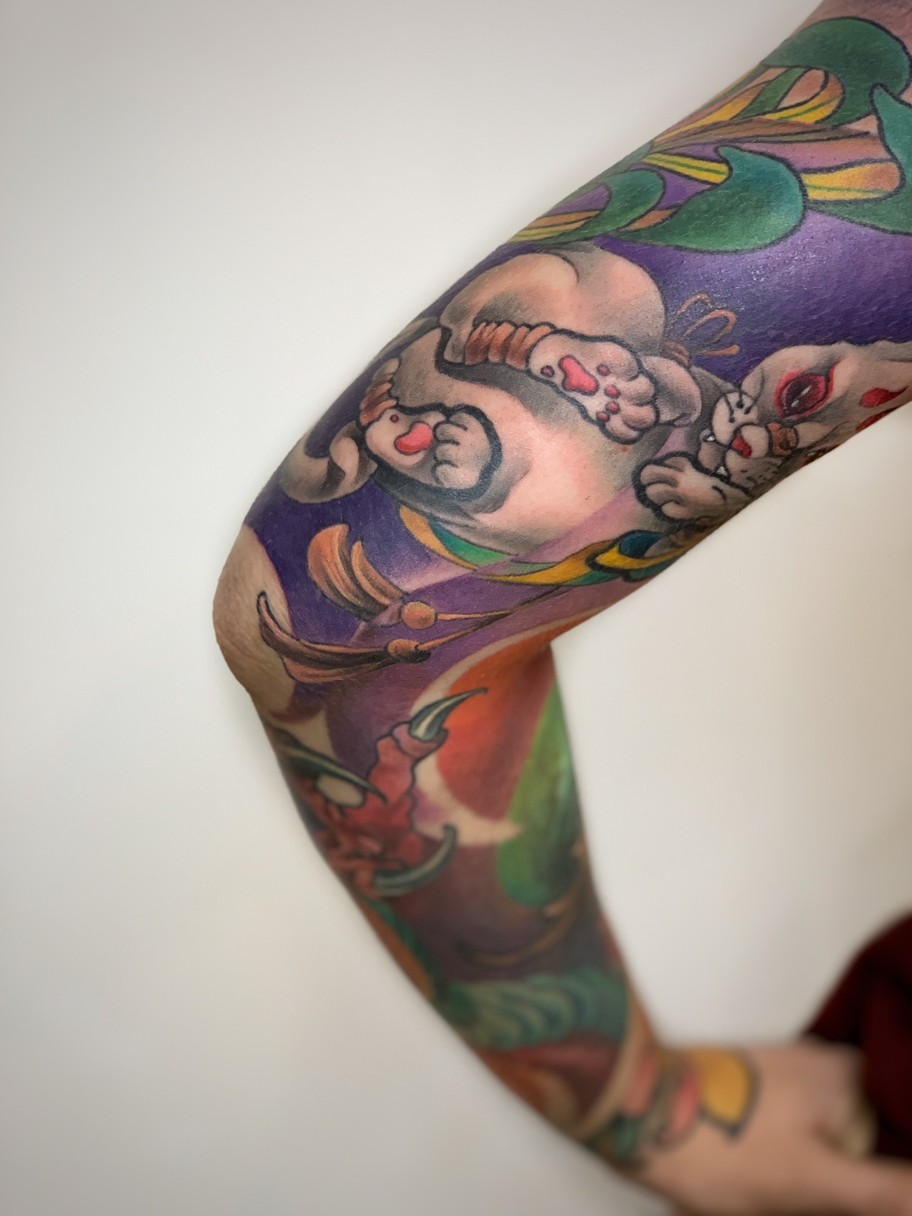 Мужские на руке рукав, фото - Тату салон THUNDER TATTOO