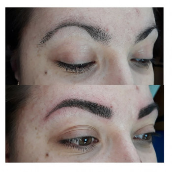 Микроблейдинг бровей, Татуаж 6D, Микропигментирование бровей