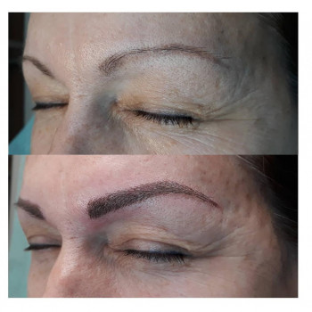 Микроблейдинг бровей, Татуаж 6D, Микропигментирование бровей