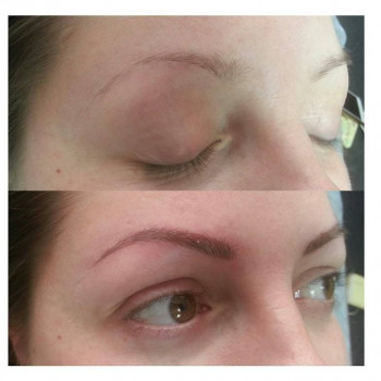 Микроблейдинг бровей, Татуаж 6D, Микропигментирование бровей