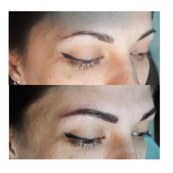 Микроблейдинг бровей, Татуаж 6D, Микропигментирование бровей