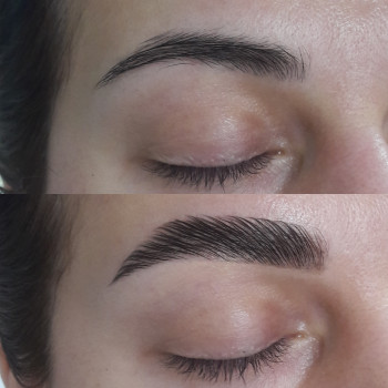 Ламінування + моделювання + фарбування брів