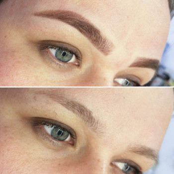 Коррекция и окрашивание бровок краской Elan 
Пинцет