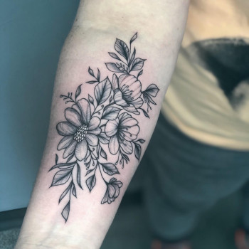 Тату цветы, фото - Тату салон Tattoo-fashion