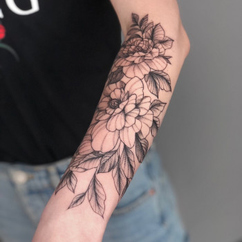 Тату цветы, фото - Тату салон Tattoo-fashion